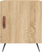 vidaXL - Nachtkastje - 40x40x50 - cm - bewerkt - hout - sonoma - eikenkleurig