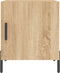 vidaXL - Nachtkastje - 40x40x50 - cm - bewerkt - hout - sonoma - eikenkleurig