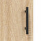 vidaXL - Nachtkastje - 40x40x50 - cm - bewerkt - hout - sonoma - eikenkleurig