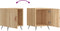 vidaXL - Nachtkastje - 40x40x50 - cm - bewerkt - hout - sonoma - eikenkleurig