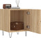 vidaXL - Nachtkastje - 40x40x50 - cm - bewerkt - hout - sonoma - eikenkleurig