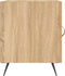 vidaXL - Nachtkastje - 40x40x50 - cm - bewerkt - hout - sonoma - eikenkleurig