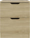 vidaXL - Nachtkastje - 40x40x50 - cm - bewerkt - hout - sonoma - eikenkleurig
