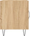 vidaXL - Nachtkastje - 40x40x50 - cm - bewerkt - hout - sonoma - eikenkleurig
