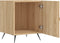 vidaXL - Nachtkastje - 40x40x50 - cm - bewerkt - hout - sonoma - eikenkleurig