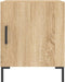 vidaXL - Nachtkastje - 40x40x50 - cm - bewerkt - hout - sonoma - eikenkleurig