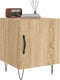 vidaXL - Nachtkastje - 40x40x50 - cm - bewerkt - hout - sonoma - eikenkleurig