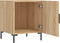 vidaXL - Nachtkastje - 40x40x50 - cm - bewerkt - hout - sonoma - eikenkleurig