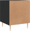 vidaXL - Nachtkastje - 40x40x50 - cm - bewerkt - hout - zwart