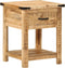 vidaXL - Nachtkastje - 40x40x50 - cm - massief - mangohout