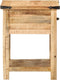 vidaXL - Nachtkastje - 40x40x50 - cm - massief - mangohout