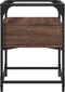 vidaXL - Nachtkastje - 40x40x55 - cm - bewerkt - hout - bruin - eikenkleur