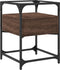 vidaXL - Nachtkastje - 40x40x55 - cm - bewerkt - hout - bruin - eikenkleur
