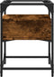 vidaXL - Nachtkastje - 40x40x55 - cm - bewerkt - hout - gerookt - eikenkleurig