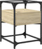 vidaXL - Nachtkastje - 40x40x55 - cm - bewerkt - hout - sonoma - eikenkleurig