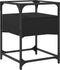 vidaXL - Nachtkastje - 40x40x55 - cm - bewerkt - hout - zwart
