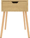 vidaXL - Nachtkastje - 40x40x56 - cm - bewerkt - hout - sonoma - eikenkleurig