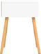 vidaXL - Nachtkastje - 40x40x56 - cm - bewerkt - hout - wit - en - sonoma - eikenkleurig