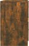 vidaXL - Nachtkastje - 40x40x63 - cm - bewerkt - hout - gerookt - eikenkleurig