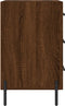 vidaXL - Nachtkastje - 40x40x66 - cm - bewerkt - hout - bruin - eikenkleur