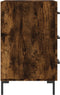 vidaXL - Nachtkastje - 40x40x66 - cm - bewerkt - hout - gerookt - eikenkleurig