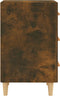 vidaXL - Nachtkastje - 40x40x66 - cm - bewerkt - hout - gerookt - eikenkleurig