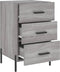 vidaXL - Nachtkastje - 40x40x66 - cm - bewerkt - hout - grijs - sonoma - eikenkleurig