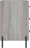 vidaXL - Nachtkastje - 40x40x66 - cm - bewerkt - hout - grijs - sonoma - eikenkleurig