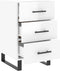 vidaXL - Nachtkastje - 40x40x66 - cm - bewerkt - hout - hoogglans - wit