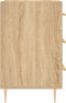 vidaXL - Nachtkastje - 40x40x66 - cm - bewerkt - hout - sonoma - eikenkleurig