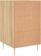 vidaXL - Nachtkastje - 40x40x66 - cm - bewerkt - hout - sonoma - eikenkleurig