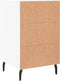 vidaXL - Nachtkastje - 40x40x66 - cm - bewerkt - hout - wit