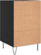 vidaXL - Nachtkastje - 40x40x66 - cm - bewerkt - hout - zwart