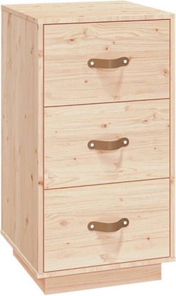 vidaXL - Nachtkastje - 40x40x75 - cm - massief - grenenhout