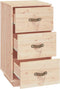 vidaXL - Nachtkastje - 40x40x75 - cm - massief - grenenhout
