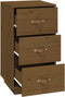 vidaXL - Nachtkastje - 40x40x75 - cm - massief - grenenhout - honingbruin