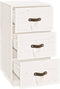 vidaXL - Nachtkastje - 40x40x75 - cm - massief - grenenhout - wit