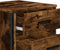 vidaXL - Nachtkastje - 40x41x40 - cm - bewerkt - hout - gerookt - eikenkleurig