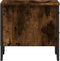 vidaXL - Nachtkastje - 40x41x40 - cm - bewerkt - hout - gerookt - eikenkleurig