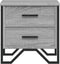 vidaXL - Nachtkastje - 40x41x40 - cm - bewerkt - hout - grijs - sonoma - eikenkleurig