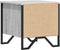 vidaXL - Nachtkastje - 40x41x40 - cm - bewerkt - hout - grijs - sonoma - eikenkleurig