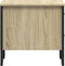 vidaXL - Nachtkastje - 40x41x40 - cm - bewerkt - hout - sonoma - eikenkleurig
