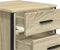 vidaXL - Nachtkastje - 40x41x40 - cm - bewerkt - hout - sonoma - eikenkleurig