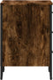vidaXL - Nachtkastje - 40x41x60 - cm - bewerkt - hout - gerookt - eikenkleurig