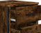 vidaXL - Nachtkastje - 40x41x60 - cm - bewerkt - hout - gerookt - eikenkleurig