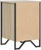 vidaXL - Nachtkastje - 40x41x60 - cm - bewerkt - hout - sonoma - eikenkleurig