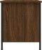 vidaXL - Nachtkastje - 40x42x50 - cm - bewerkt - hout - bruin - eikenkleur