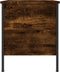 vidaXL - Nachtkastje - 40x42x50 - cm - bewerkt - hout - gerookt - eikenkleurig