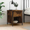 vidaXL - Nachtkastje - 40x42x50 - cm - bewerkt - hout - gerookt - eikenkleurig