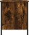 vidaXL - Nachtkastje - 40x42x50 - cm - bewerkt - hout - gerookt - eikenkleurig